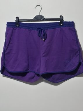 Apple Bottoms Purple Athletic Shorts with Dark Blue Trim